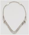 A platinum and diamond garland necklace - image-3