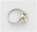 A 14k gold diamond solitaire ring - image-2