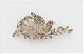 An 18k red gold, ruby, and diamond bird brooch - image-2