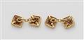 A pair of 18k gold and ruby cufflinks - image-2