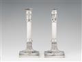 A pair of Mannheim silver candlesticks - image-1
