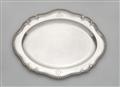 A large George III silver meat platter - image-1