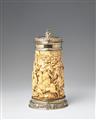 A silver-mounted ivory tankard - image-2