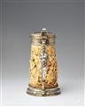 A silver-mounted ivory tankard - image-4