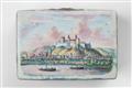 An unusual enamel snuff box with views of Dresden and Saxony - image-3