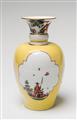 A small Meissen porcelain Augustus Rex vase with yellow ground - image-2