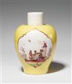 A Meissen porcelain Augustus Rex vase with yellow ground - image-4