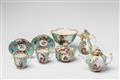 A Meissen porcelain tête à tête with Watteau scenes - image-2