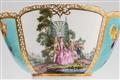 A Meissen porcelain tête à tête with Watteau scenes - image-3