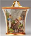 A Fürstenberg porcelain cup with a scene of porcelain making - image-2