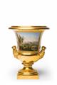 A porcelain krater-form vase with a view of Gotha - image-1