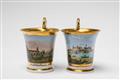 Zwei Tassen mit Ansichten von Neuburg und Schloss Taxis - image-2