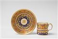 A Vienna porcelain cup with arabesque decor in the original case - image-4