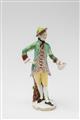 A Vienna porcelain figure of a gentleman as a butler with a wine bottle - image-3