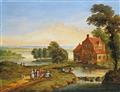Jan Frans van Bredael - Flusslandschaft mit Anglern - image-1