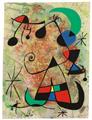 Joan Miró - Femme et oiseaux dans la nuit - image-1