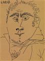Pablo Picasso - Tête D'Homme (LE 14 AOÛT 1969) - image-1