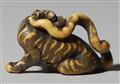 An ivory netsuke of a tiger. First half 19th century - image-2