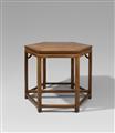 A pair of trapezoid hongmu wood tables. 19th century - image-3