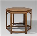 Paar trapezförmige Tische. Hongmu-Holz. 19. Jh. - image-1