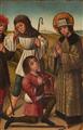 Southwest German School circa 1500 - Three Scenes from the Life of Job - image-2