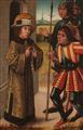 Southwest German School circa 1500 - Three Scenes from the Life of Job - image-1