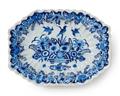 A Berlin faience basin with a basket of flowers - image-1
