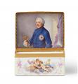 A porcelain snuff box with allegories of the arts and a portrait of Friedrich II - image-1