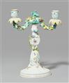 A Meissen two-flame candelabra from the Vestunen service for Friedrich II - image-1