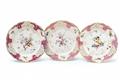 Three Ansbach porcelain dinner plates after KPM designs - image-1