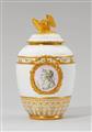 A Berlin KPM porcelain potpourri vase with classical busts - image-1