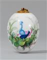 A Berlin KPM porcelain easter egg with birds of paradise - image-2