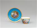 A Vienna porcelain cup and saucer with motifs after Angelika Kauffmann - image-1