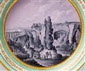 A Vienna porcelain cup and saucer with views of Syracuse - image-4