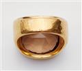 A 21k gold and smoky quartz ring - image-3