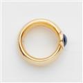 A 21k gold and sapphire ring - image-2
