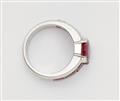 A platinum and ruby ring - image-2