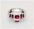 A platinum and ruby ring - image-3