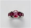 A platinum and ruby ring - image-4