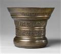 A magnificent Netherlandish mortar with a romantic inscription - image-3