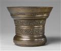 A magnificent Netherlandish mortar with a romantic inscription - image-1