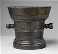 A signed Coesfeld mortar dated 1662 - image-1