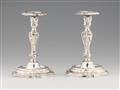 A pair of Italian silver candlesticks - image-1