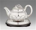 A Copenhagen silver teapot and stand by Evald Nielsen - image-1