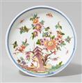 A Meissen porcelain tea bowl and saucer with “indianische blumen” - image-2