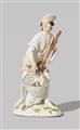 A rare Meissen porcelain figure of a fisherman with his net - image-1