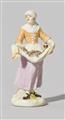 A rare Meissen porcelain figure of a fishmonger from the Cris de Londres - image-1
