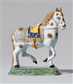 A Delftware faience model of a striding horse - image-1