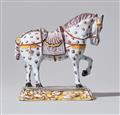 A Delftware faience model of striding horse - image-1