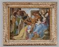 A Italian reverse glass painting of the Adoration of the Magi - image-2
